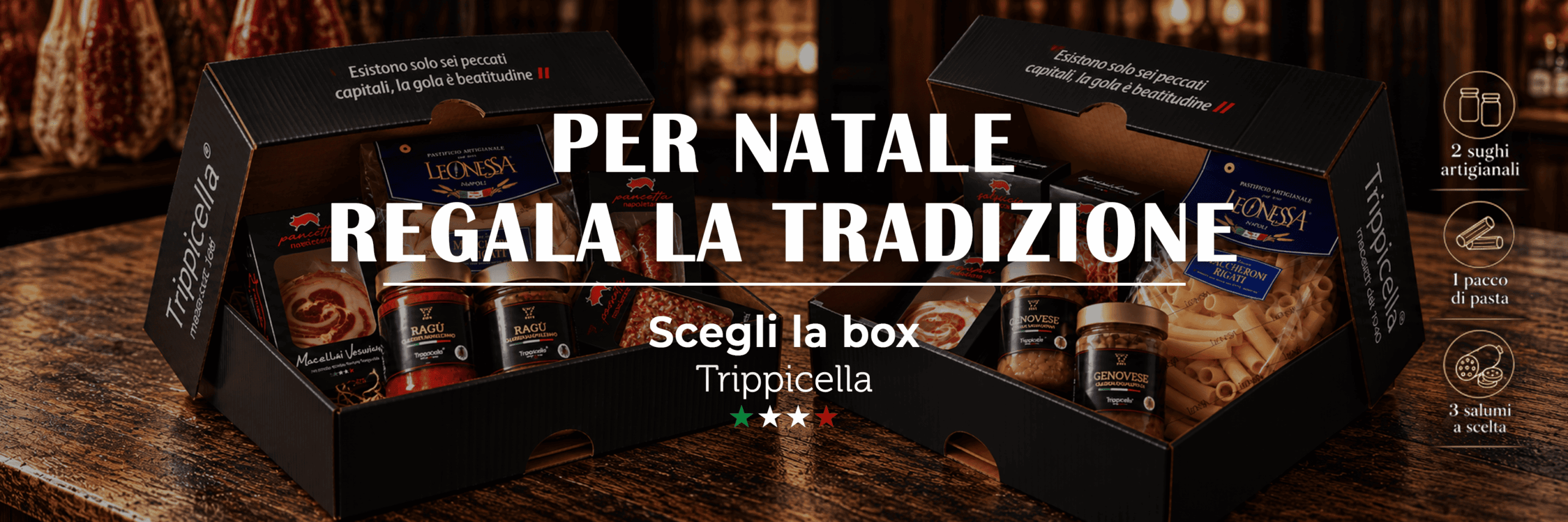 Per Natale regala la tradizione: scegli la box Trippicella